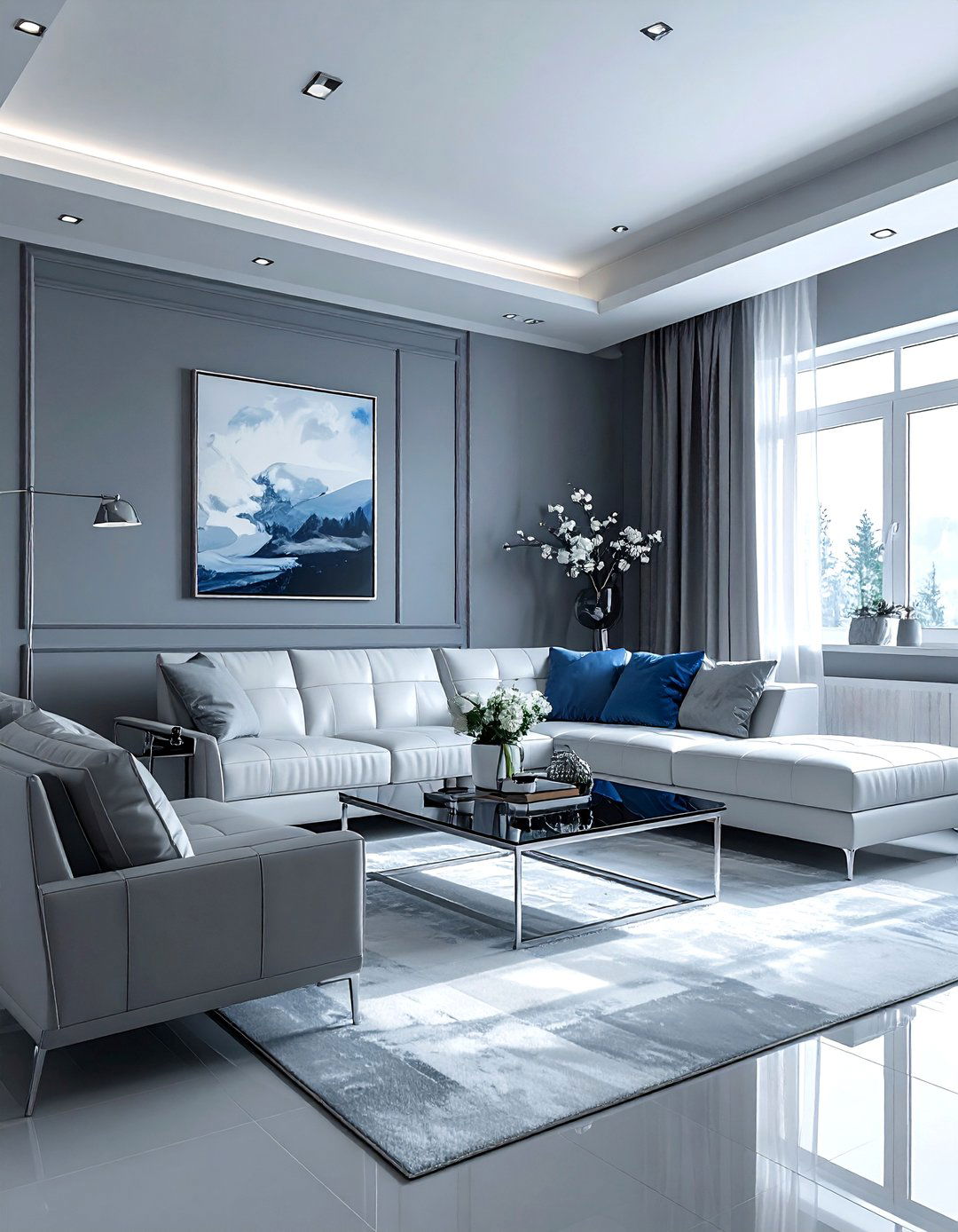 Cool gray living room - 30 contemporary gray living room ideas