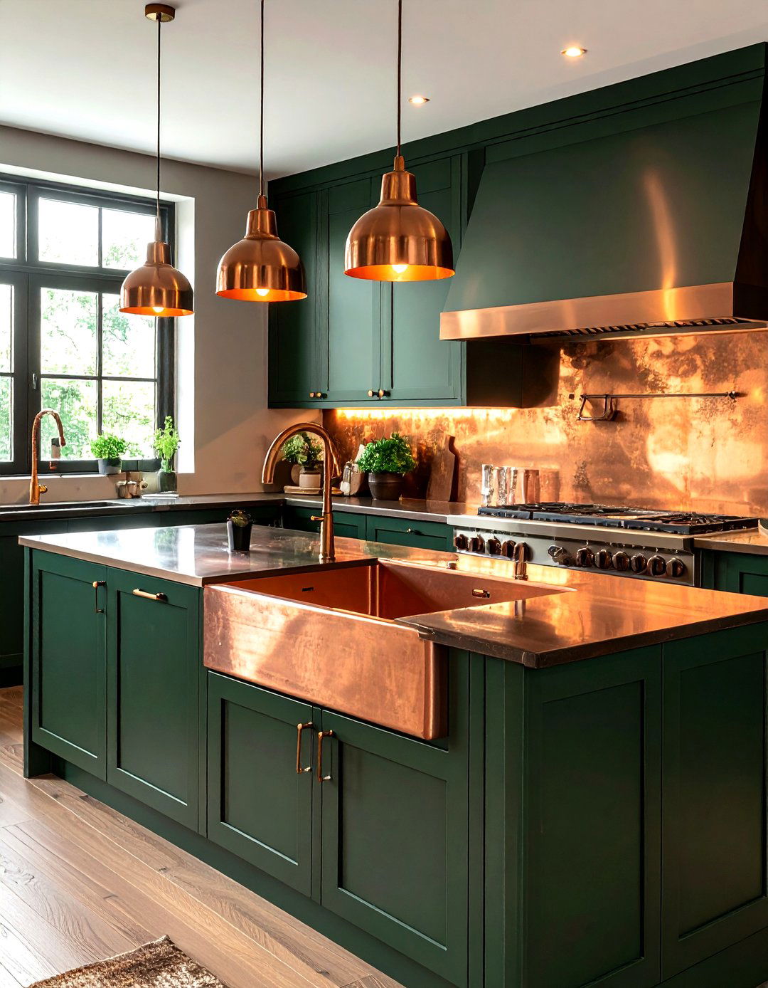 Copper Accent Kitchen - 30 kitchen enhancement ideas