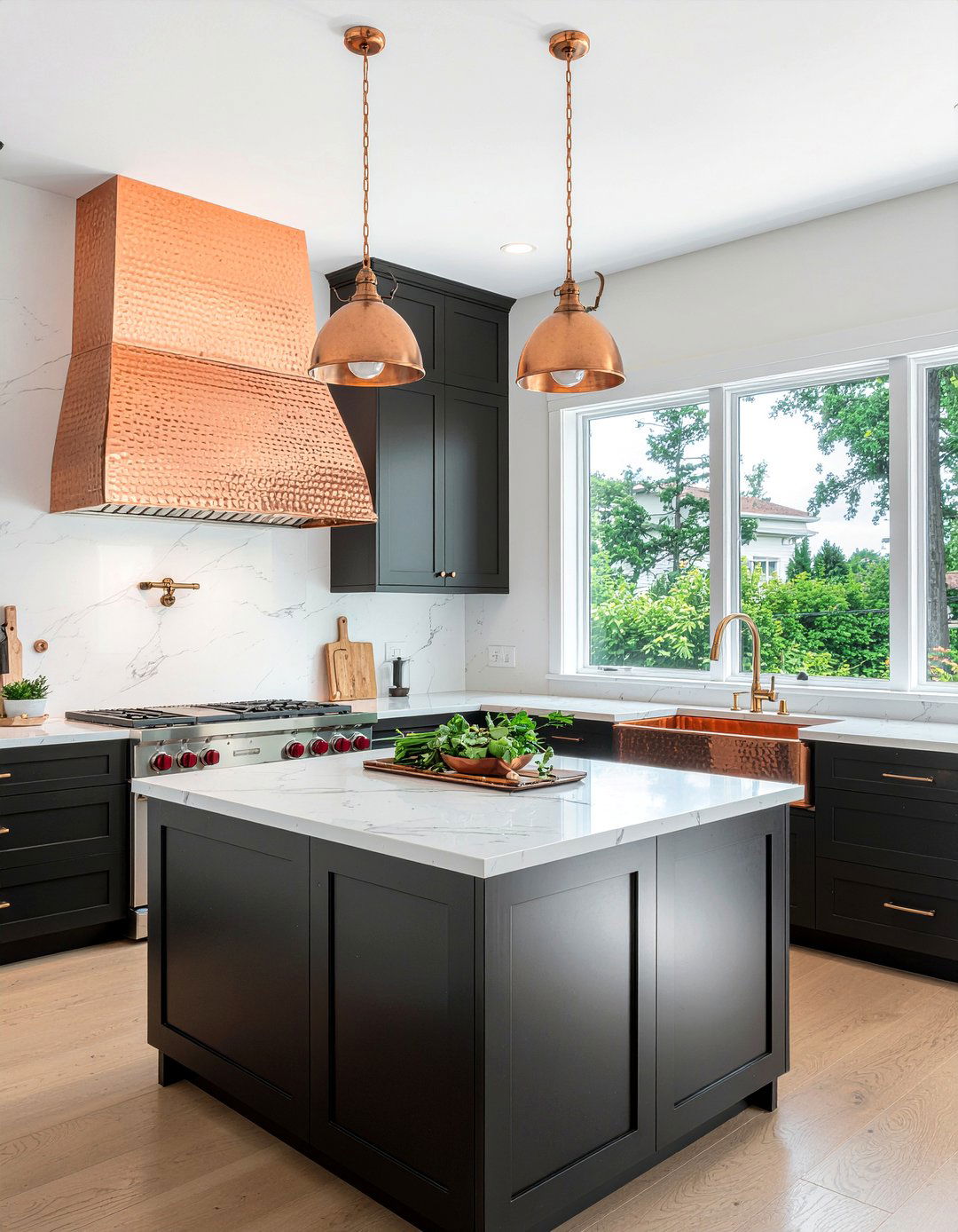 Copper Accents - 30 full kitchen remodel ideas