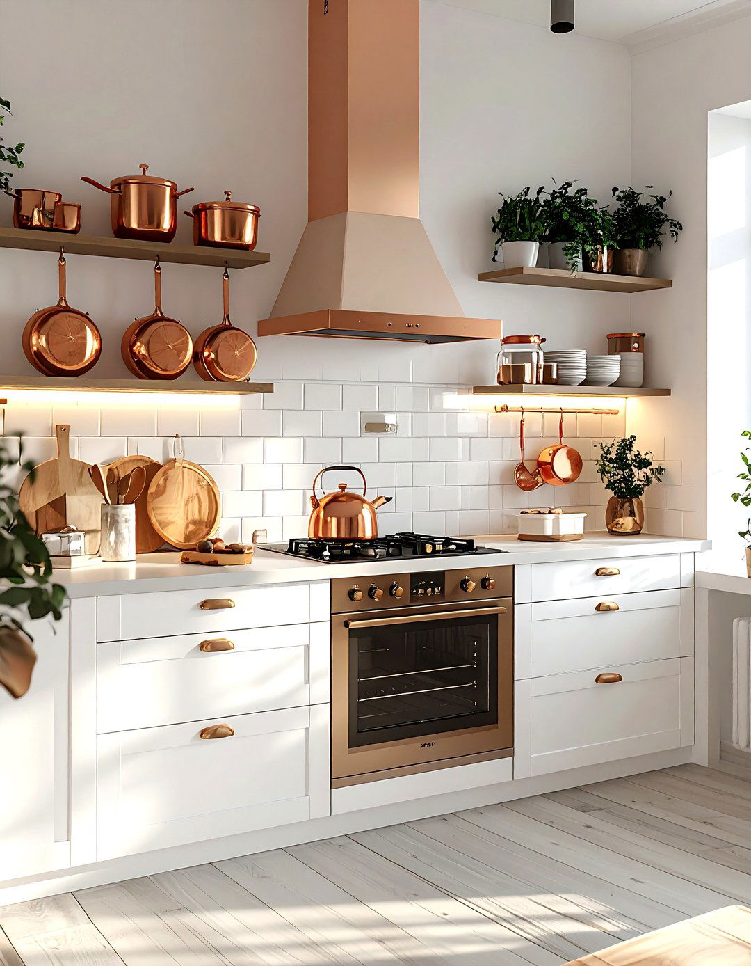 Copper Accessory Kitchen - 30 old house decor ideas