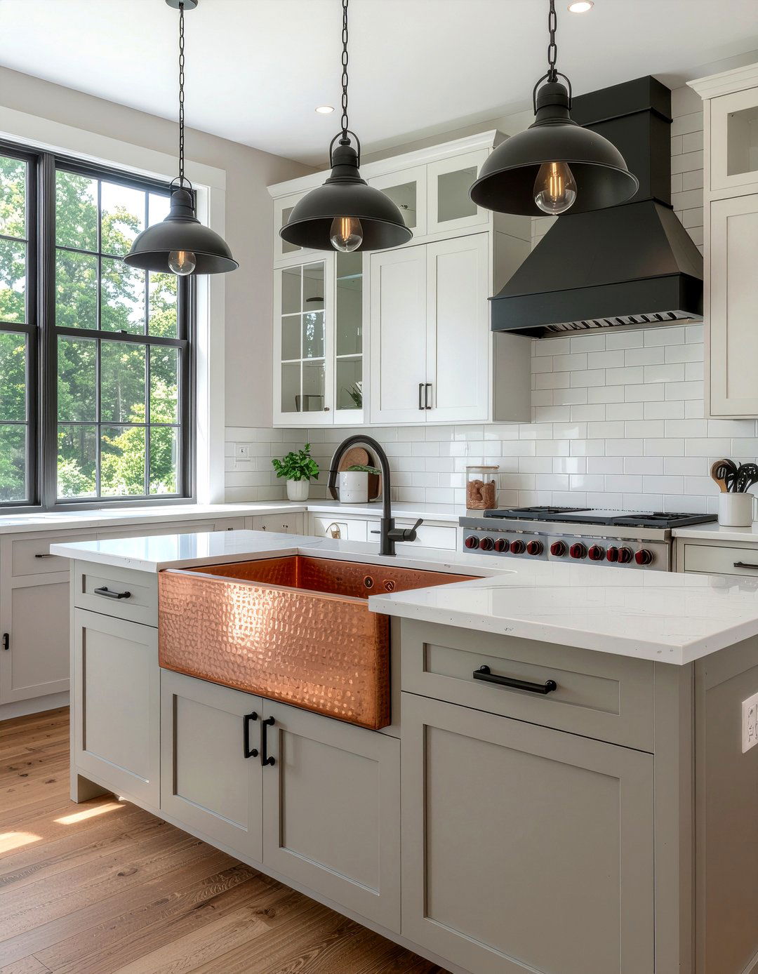 Copper And Iron Accents - 30 kitchen finish mixing ideas