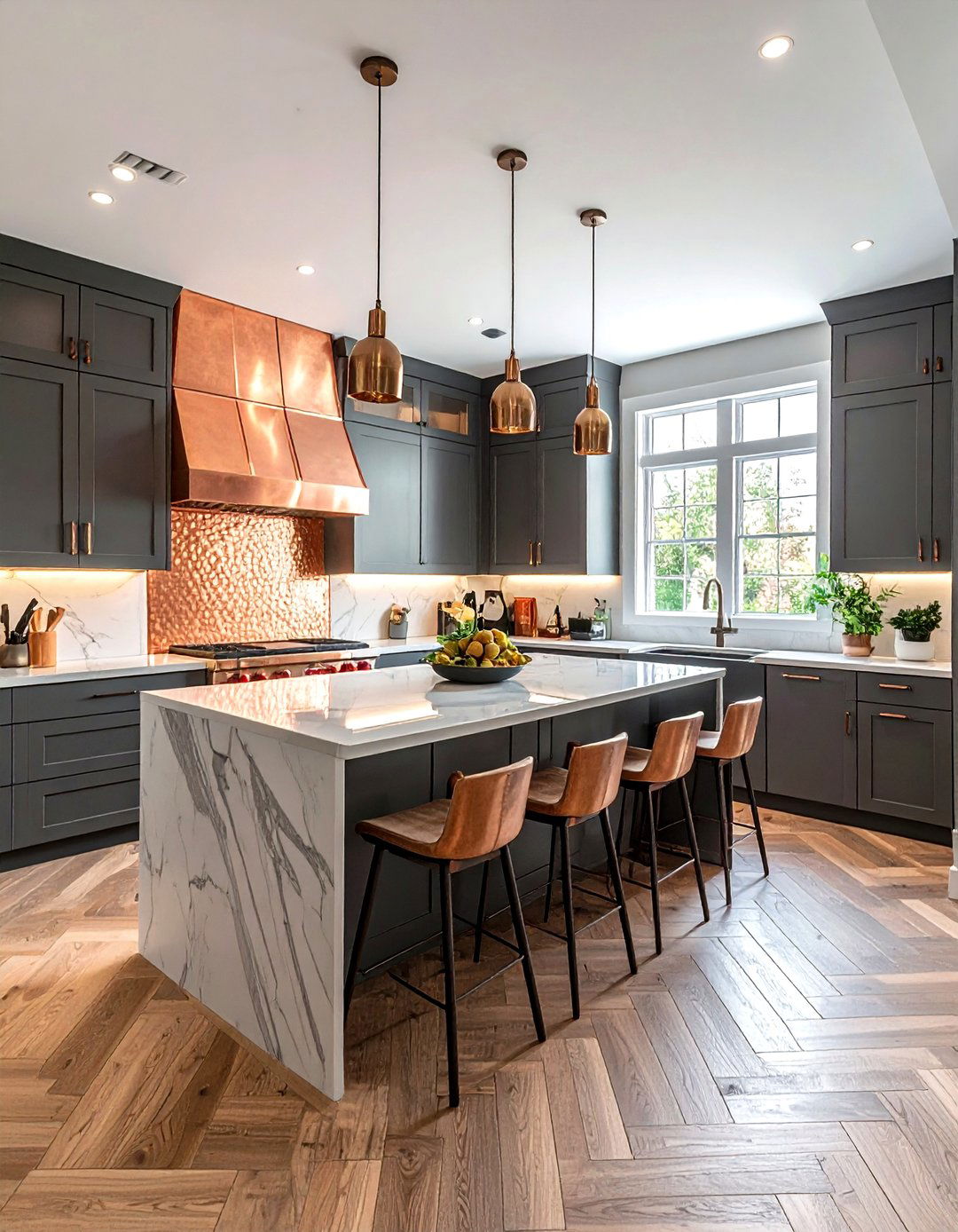 Copper Backsplash - 30 one-of-a-kind decor ideas