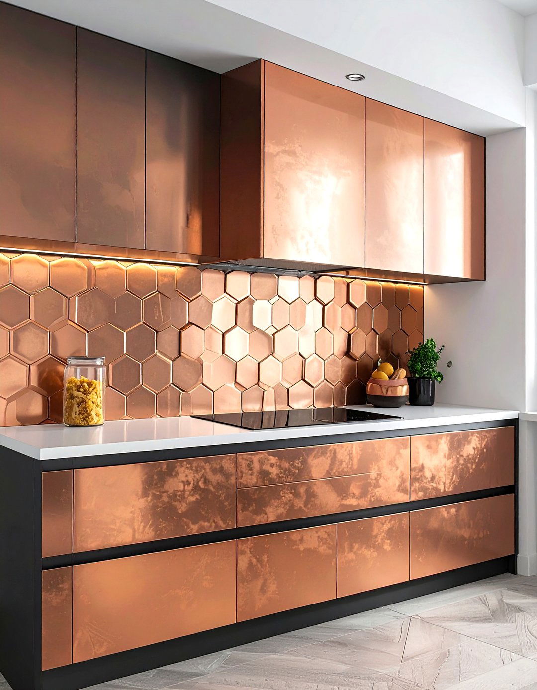 Copper Backsplash Tiles - 30 copper accent kitchen ideas
