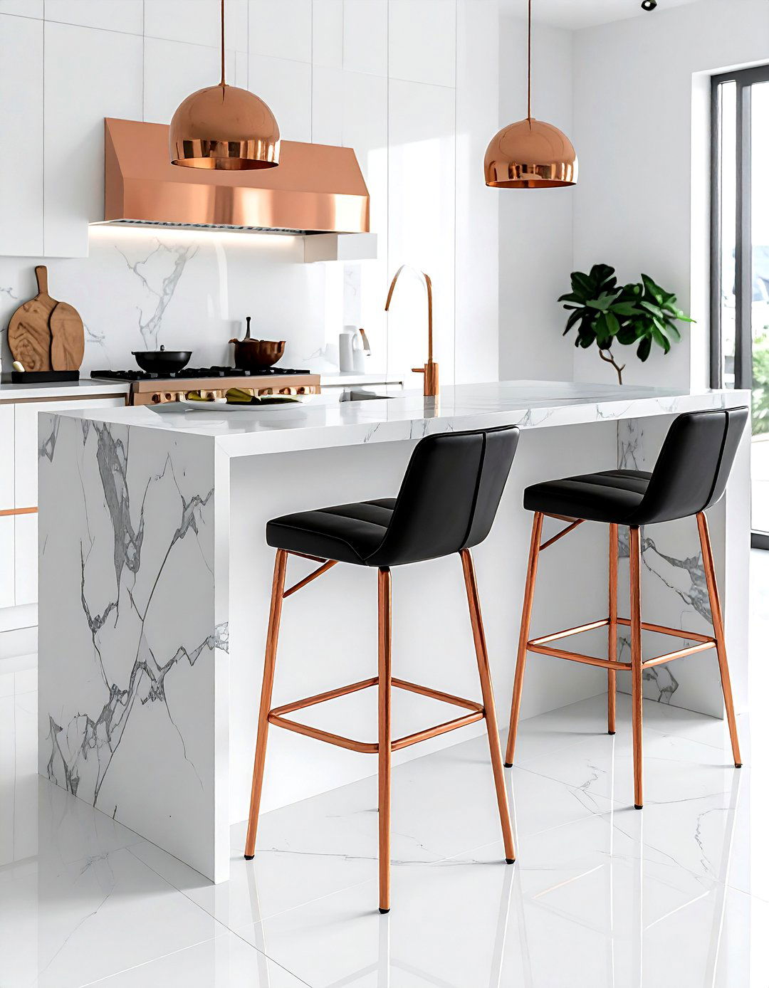 Copper Bar Stools - 30 copper accent ideas