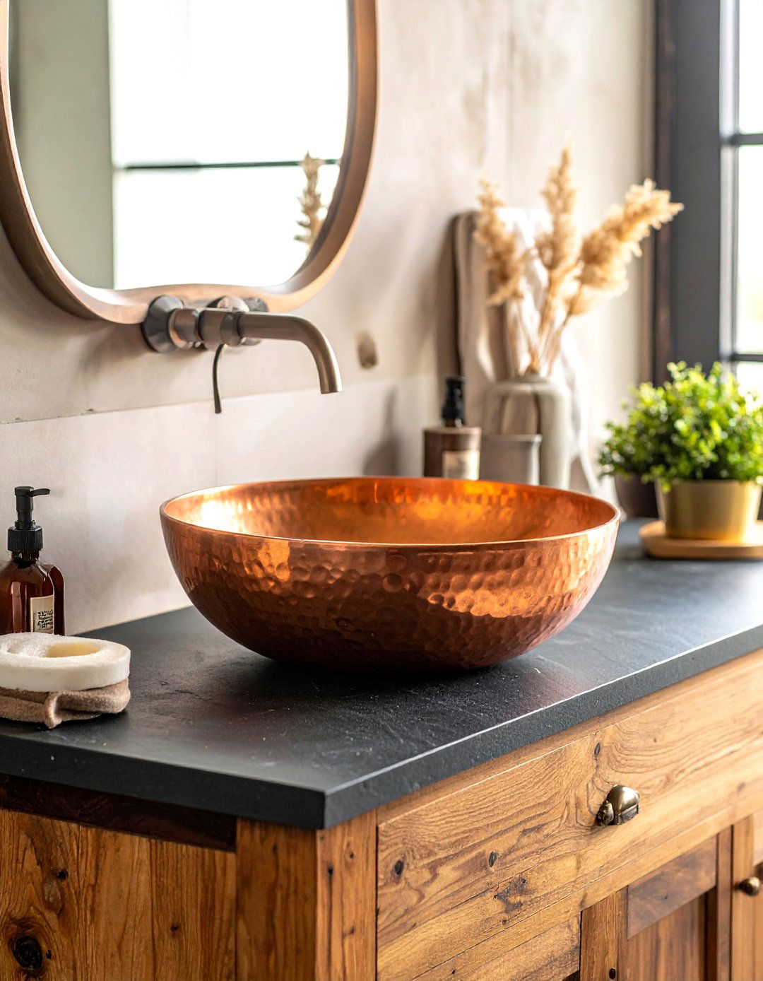 Copper Basin Sink - 30 bespoke bathroom ideas