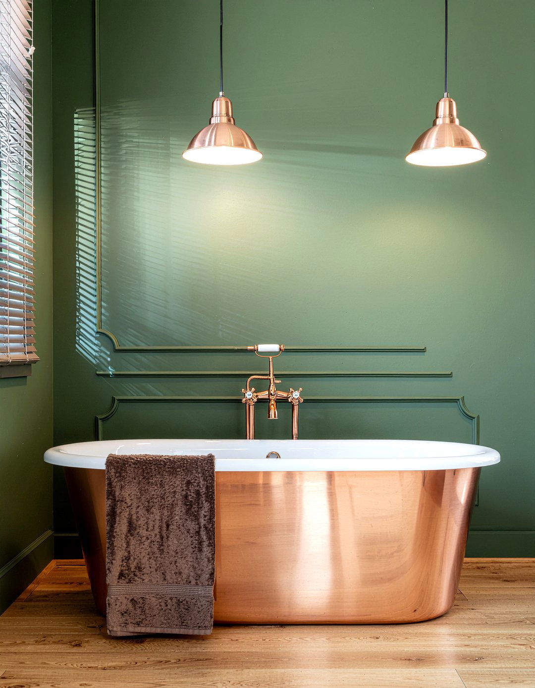 Copper Bathroom - 30 bathroom towel color ideas