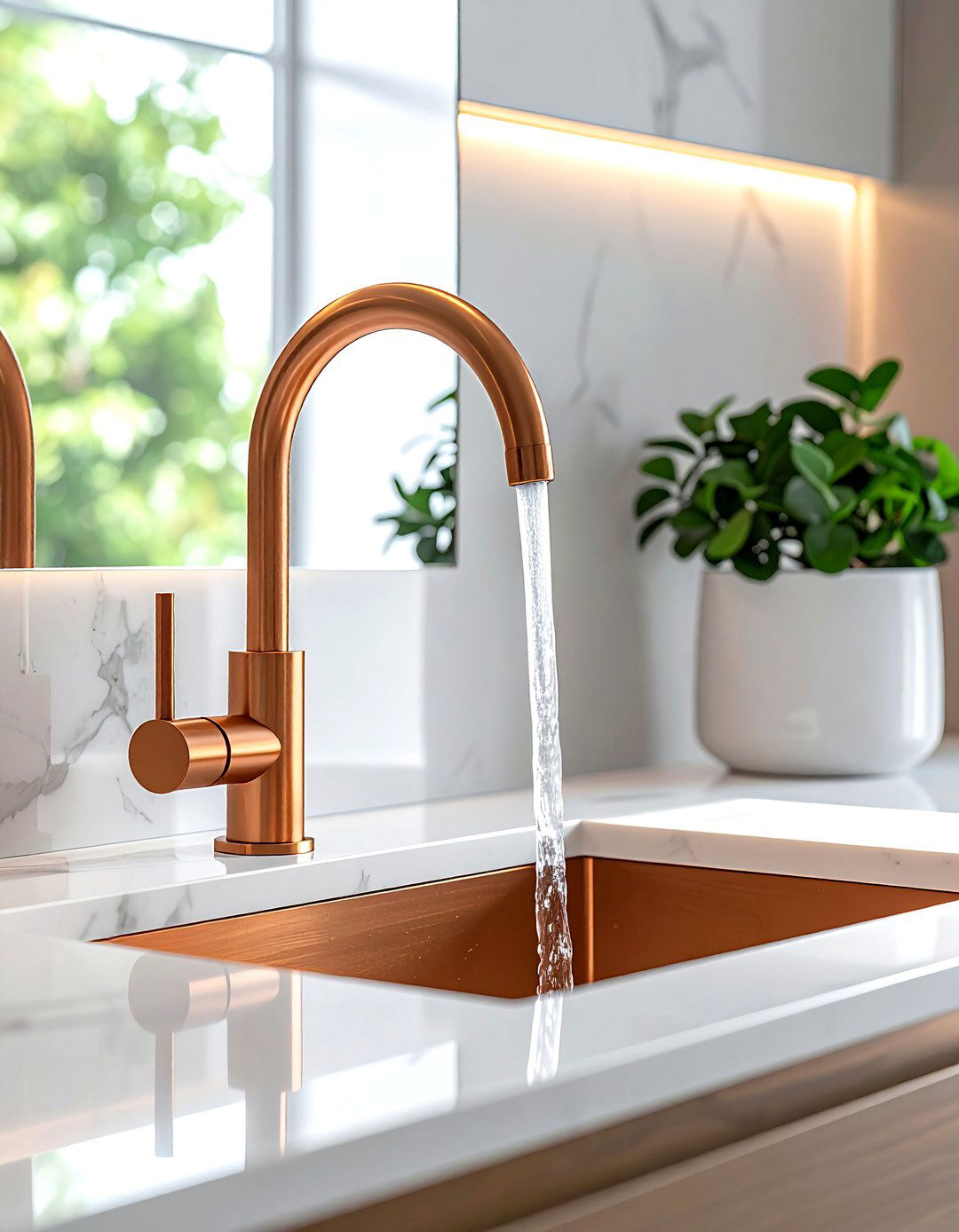 Copper Bathroom Faucet - 30 copper accent ideas