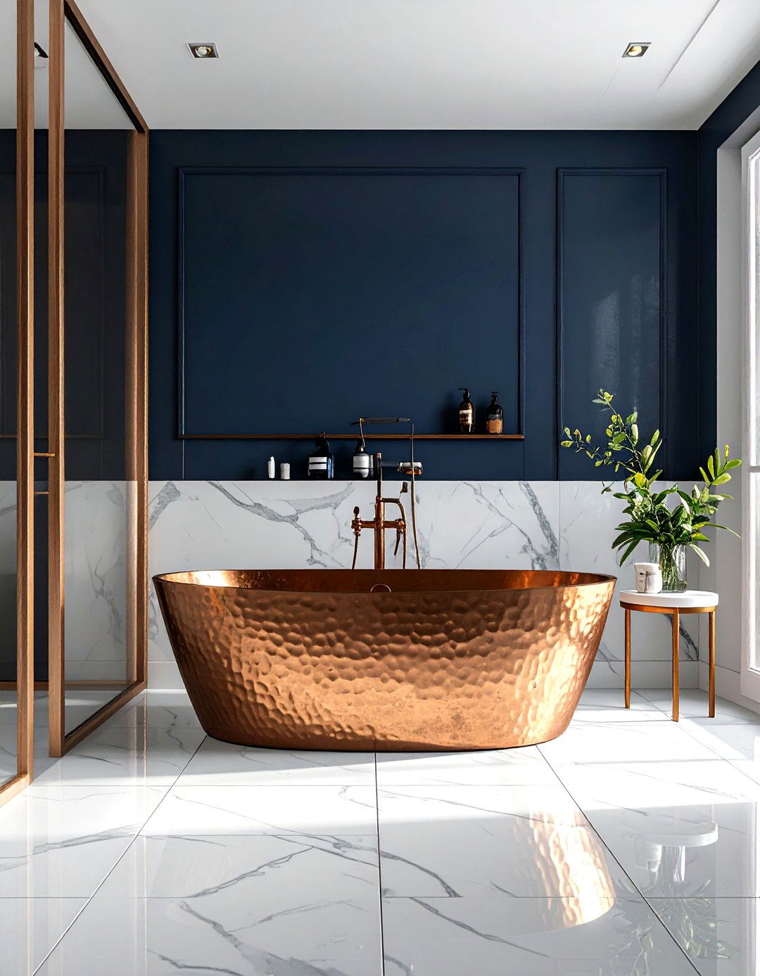 Copper Bathtub - 30 copper bathroom ideas
