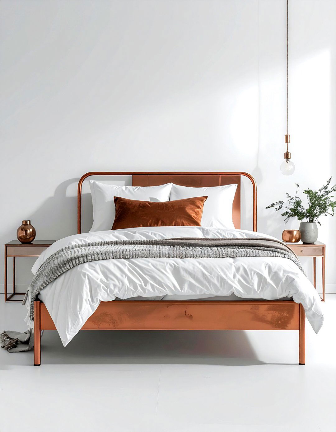 Copper Bed Frame - 30 copper accent ideas