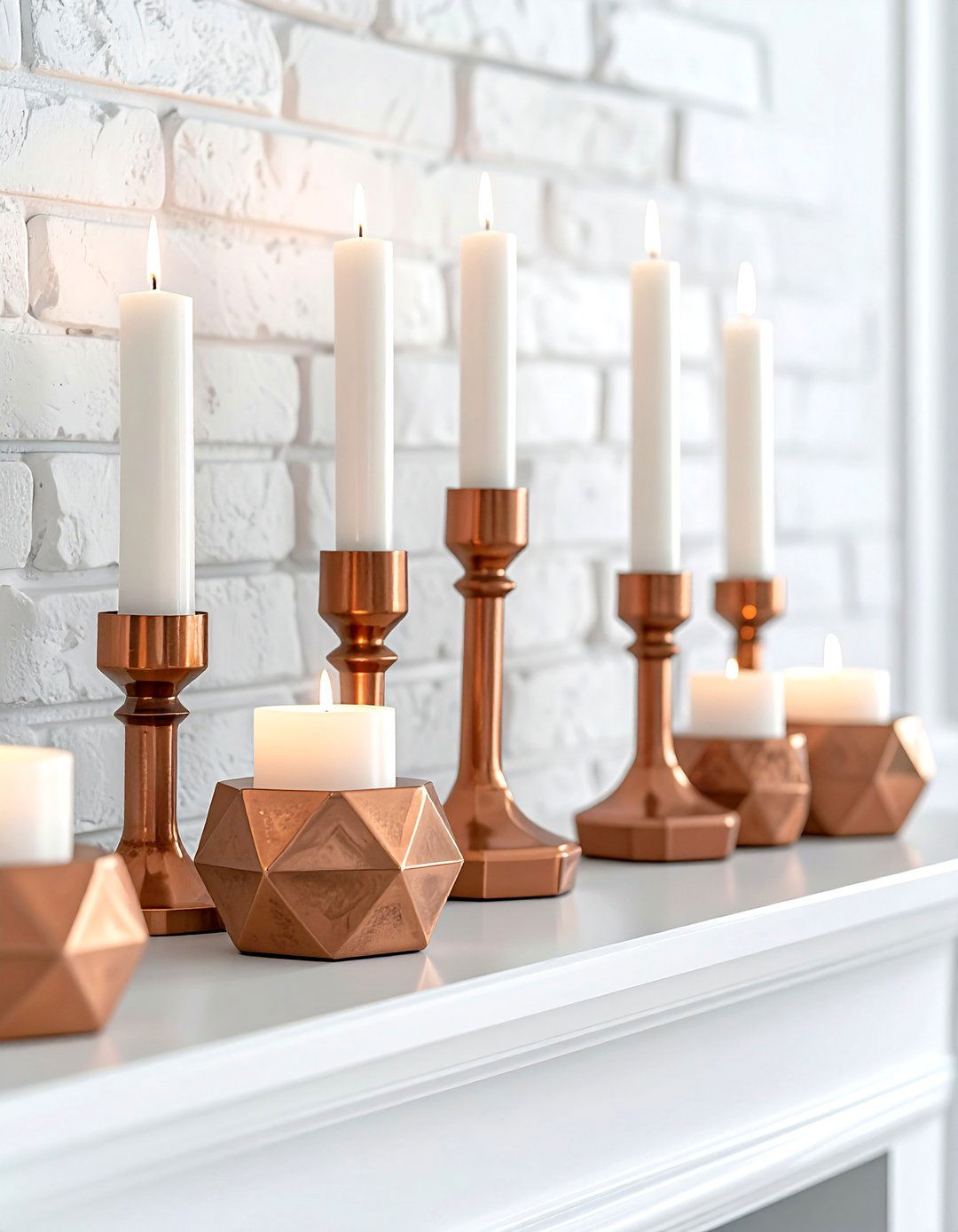 Copper Candle Holders - 30 copper accent ideas