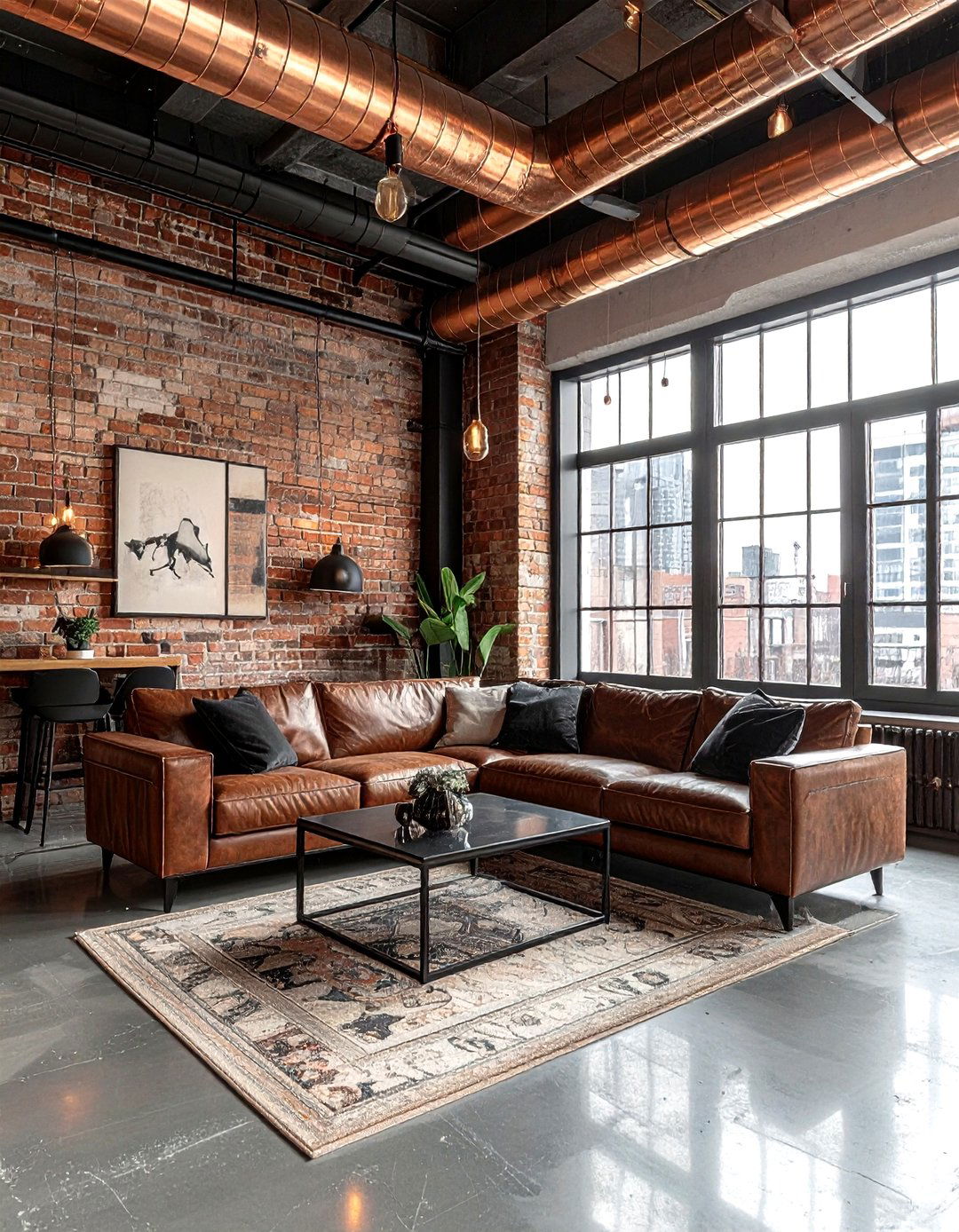 Copper Ceiling - 30 living room ceiling color ideas