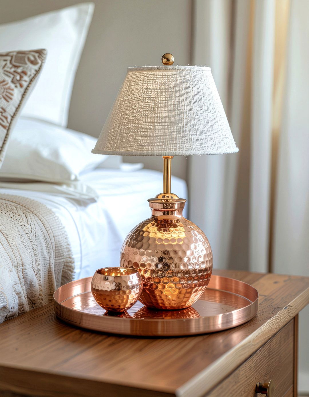 Copper Decor Accents - 30 Tuscan bedroom ideas