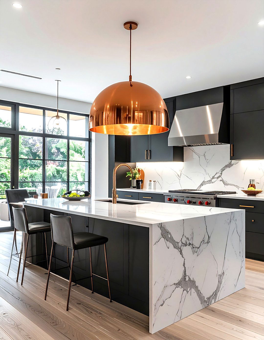 Copper Dome Light - 30 statement lighting ideas