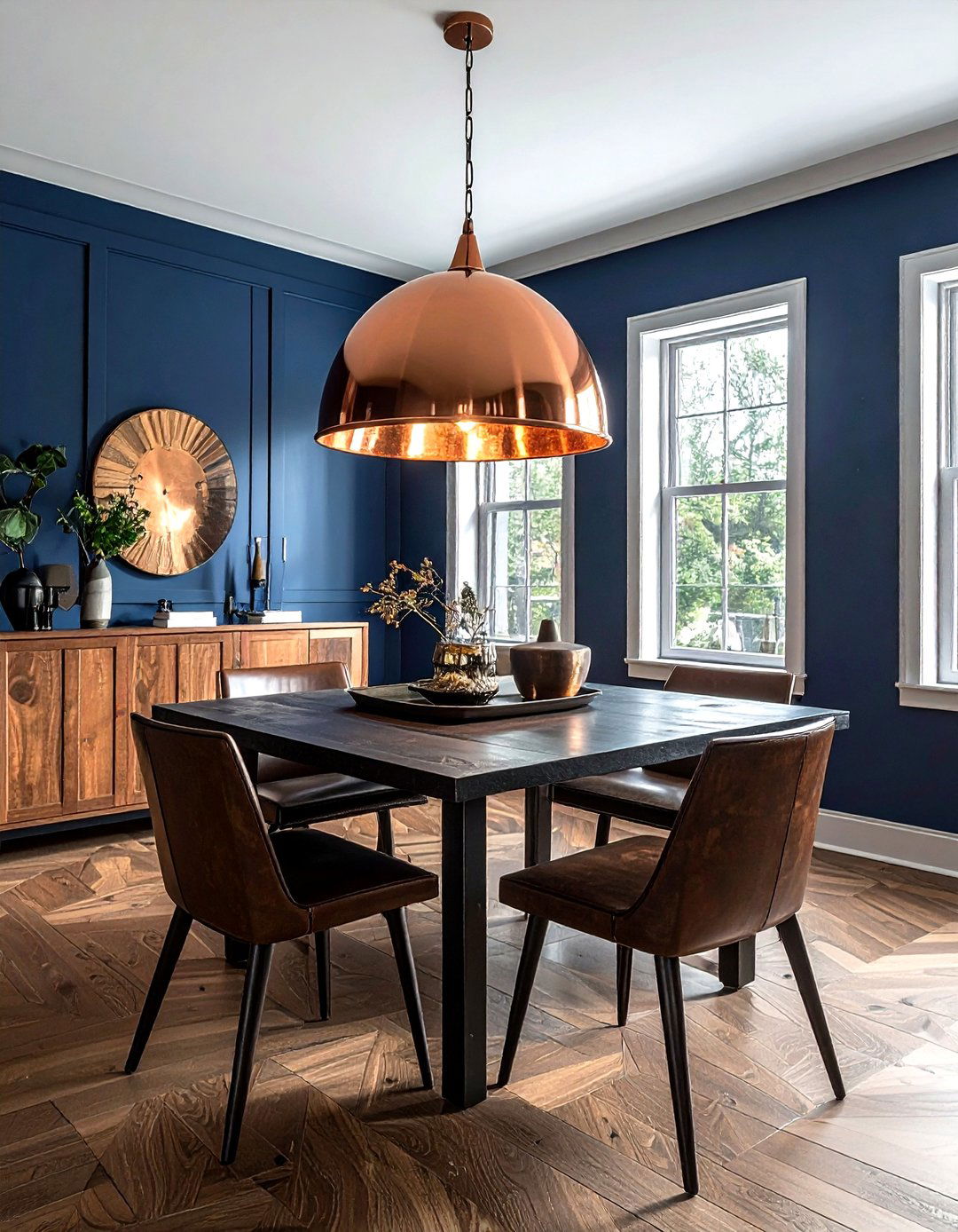 Copper Dome Light - 30 dining room lighting design