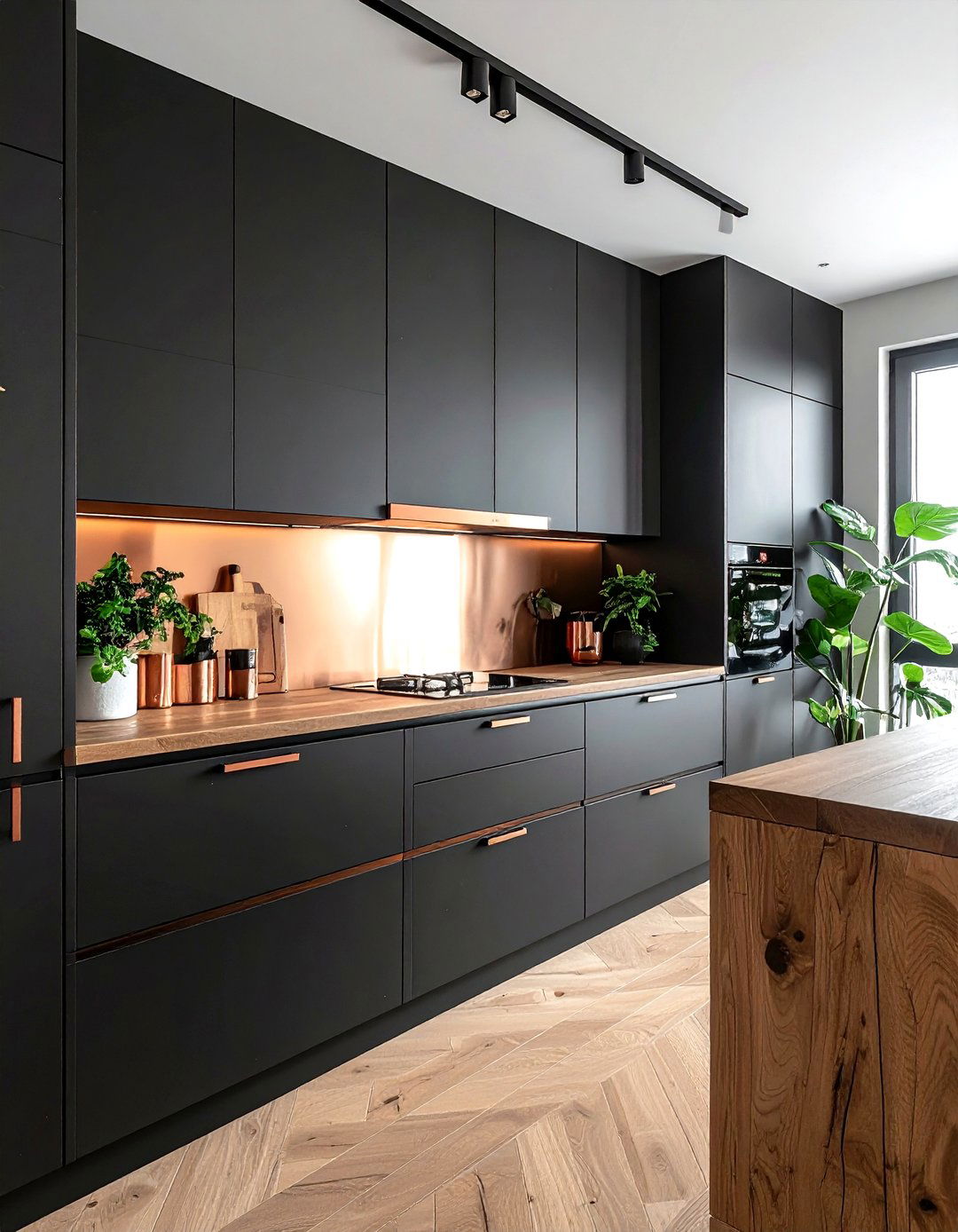 Copper Edge Pulls - 30 copper kitchen hardware ideas