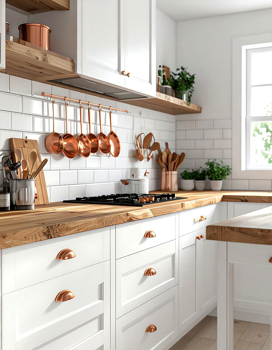 Copper Hardware For White Cabinets - 30 copper kitchen hardware ideas