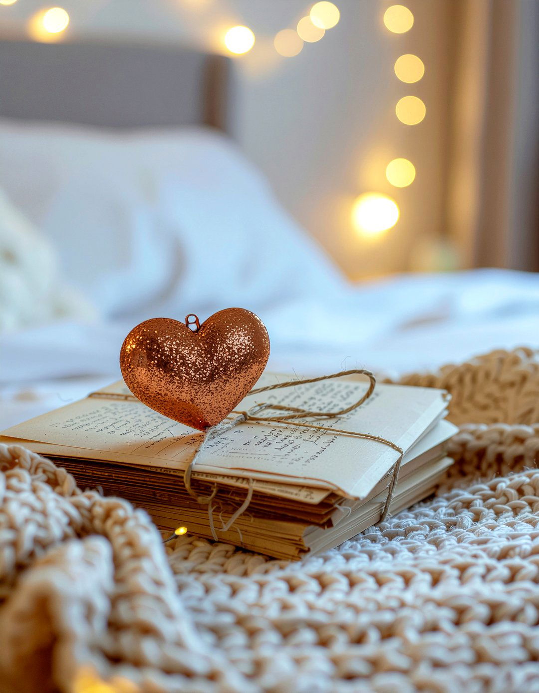 Copper Heart Ornament - 30 bedroom figurines