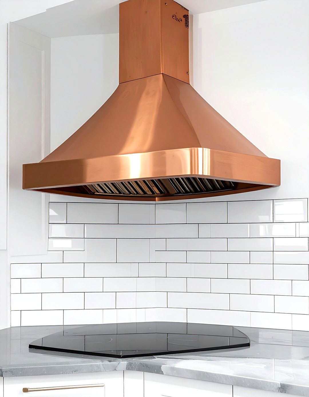 Copper Hood Subway Tile - 30 copper hood kitchen ideas
