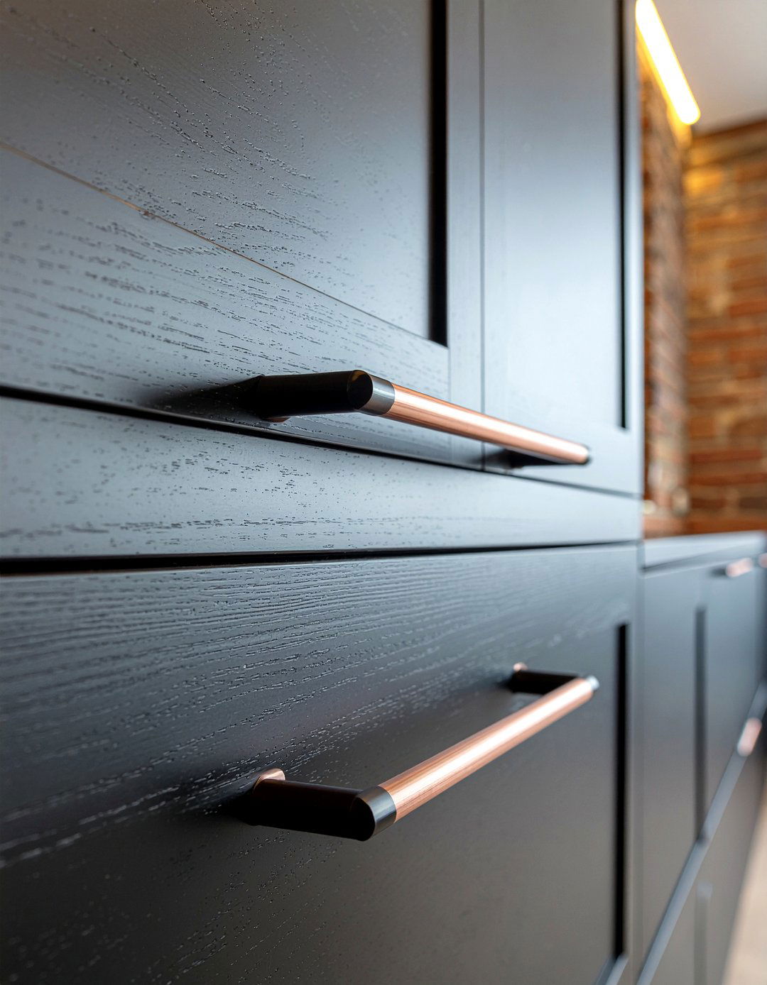 Copper Kitchen Handles - 30 kitchen cabinet handle ideas