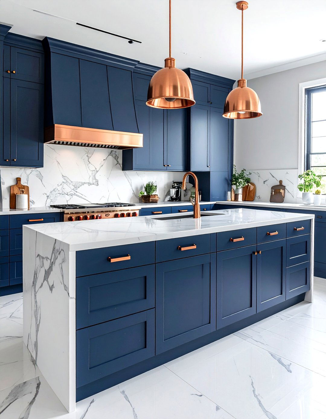 Copper Kitchen Hardware - 30 rustic modern kitchen ideas