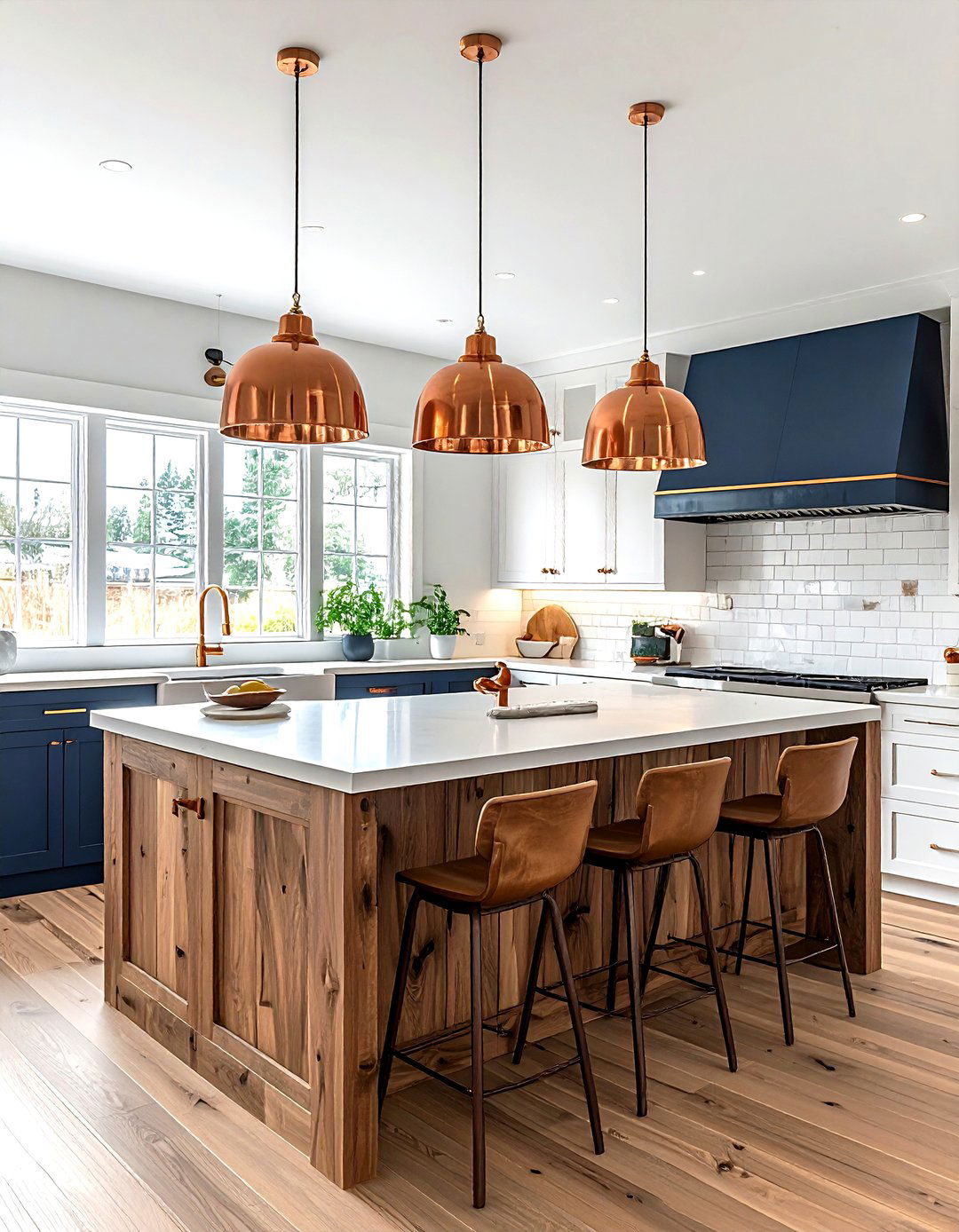 Copper Kitchen Pendant - 30 kitchen lighting ideas