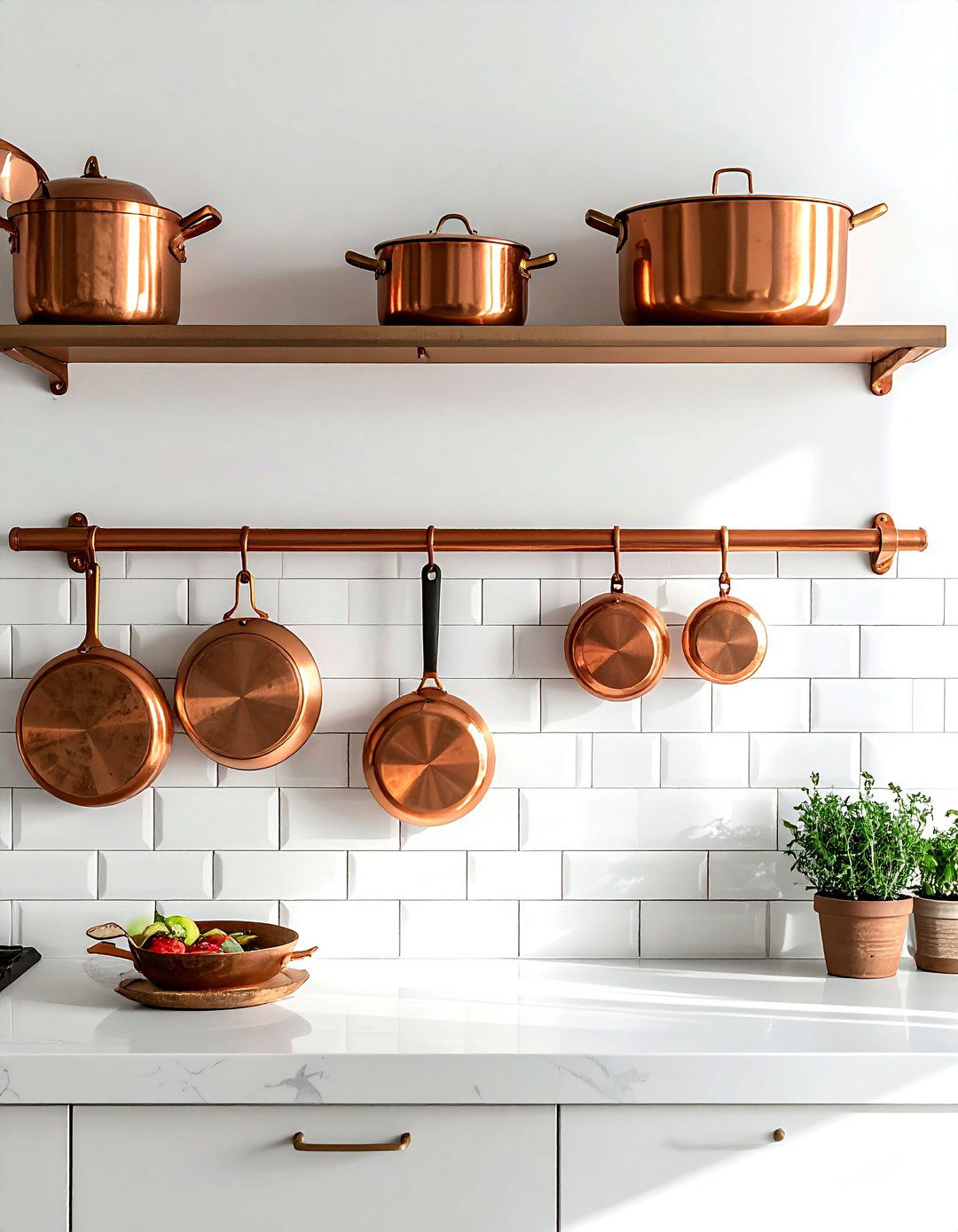 Copper Kitchen Rail - 30 decor wishlist ideas