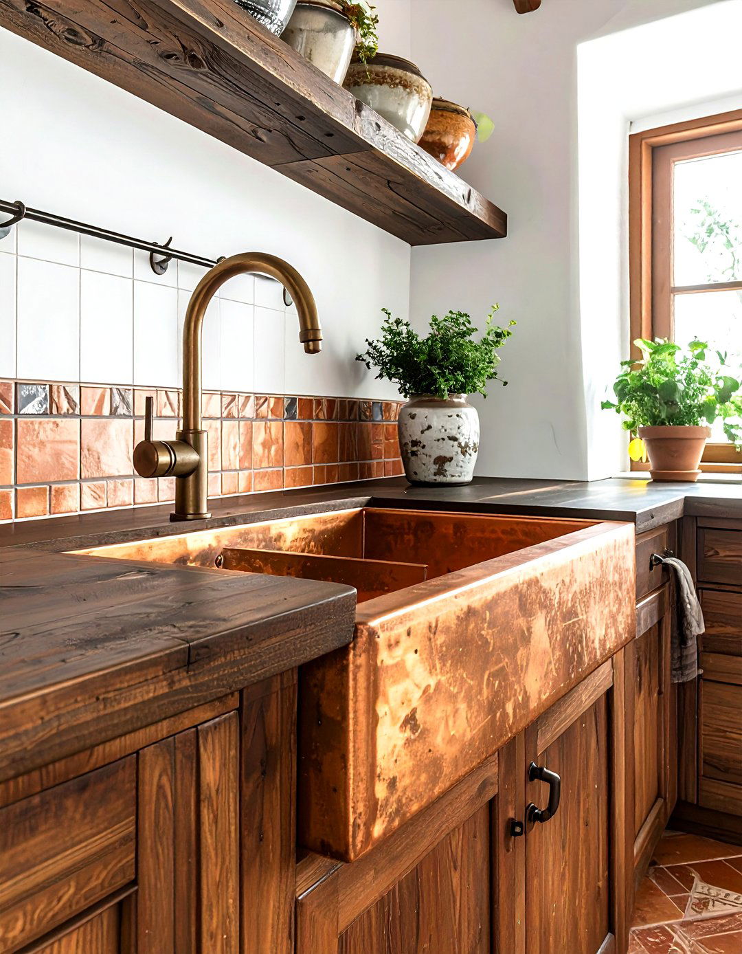 Copper Kitchen Sink - 30 kitchen sink ideas