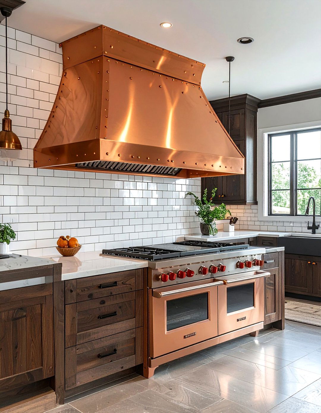 Copper Range Hood - 30 copper accent ideas
