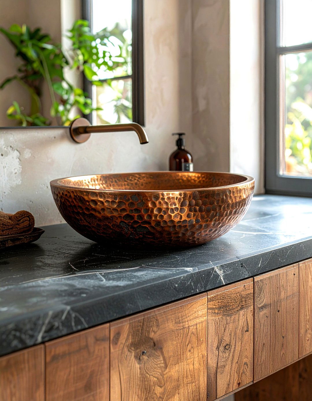 Copper Sink - 30 bathroom sink ideas