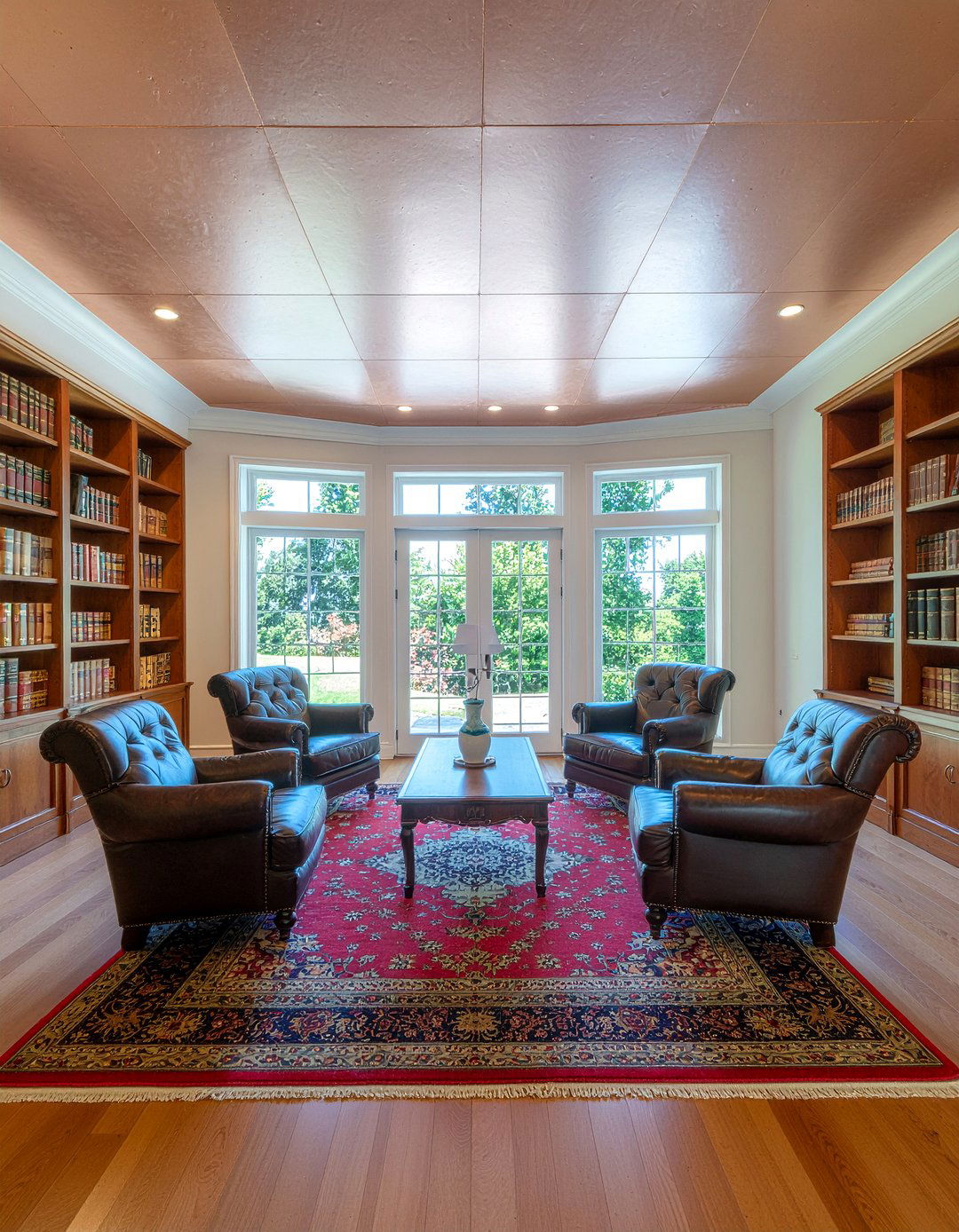 Copper Tin Ceiling Tiles - 30 living room pressed metal ceiling ideas