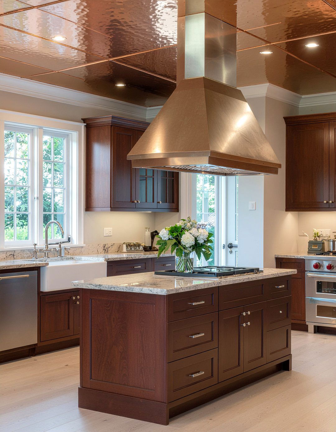 Copper Tin Ceiling - 30 kitchen tin ceiling ideas