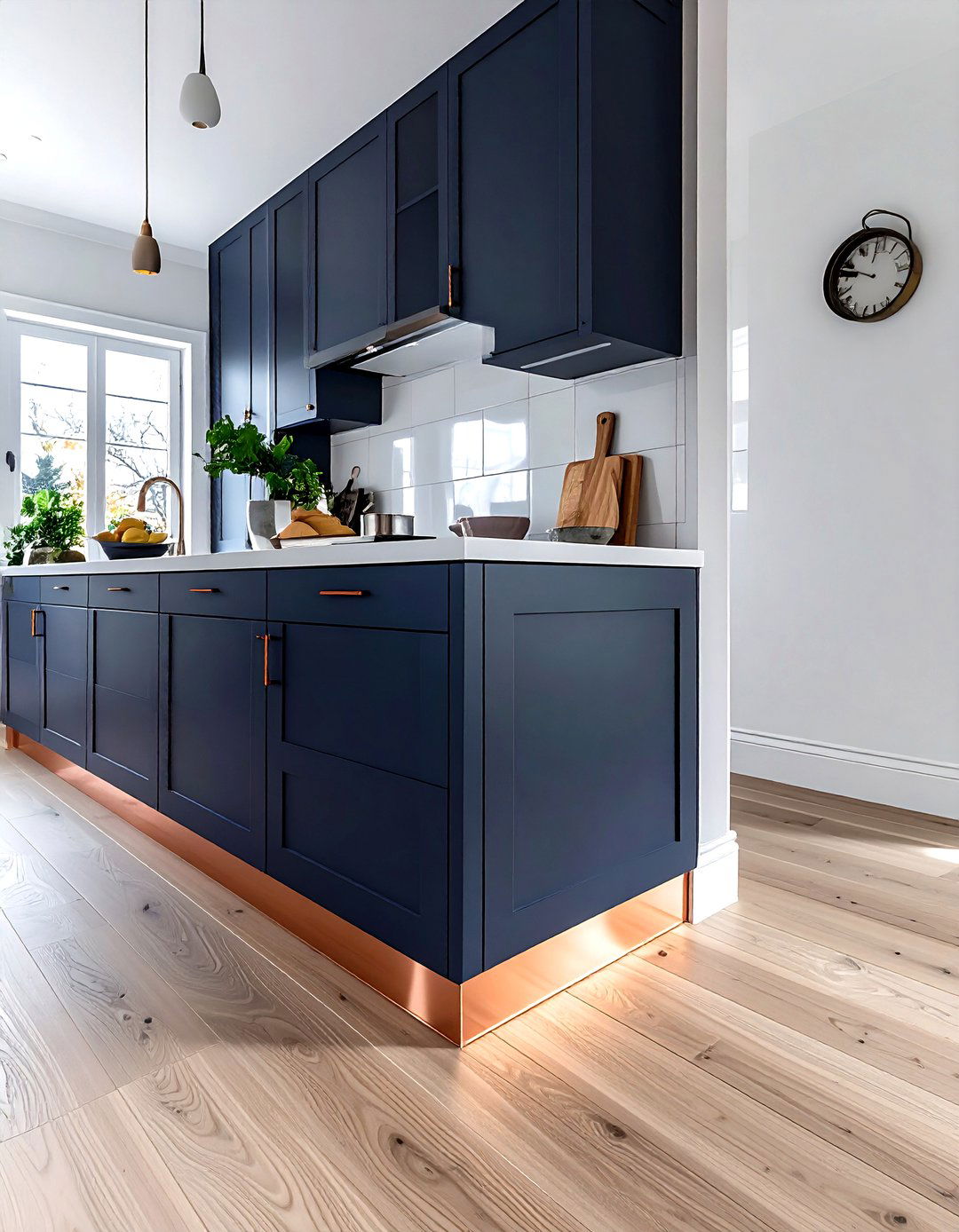 Copper Toe Kick - 30 copper accent kitchen ideas