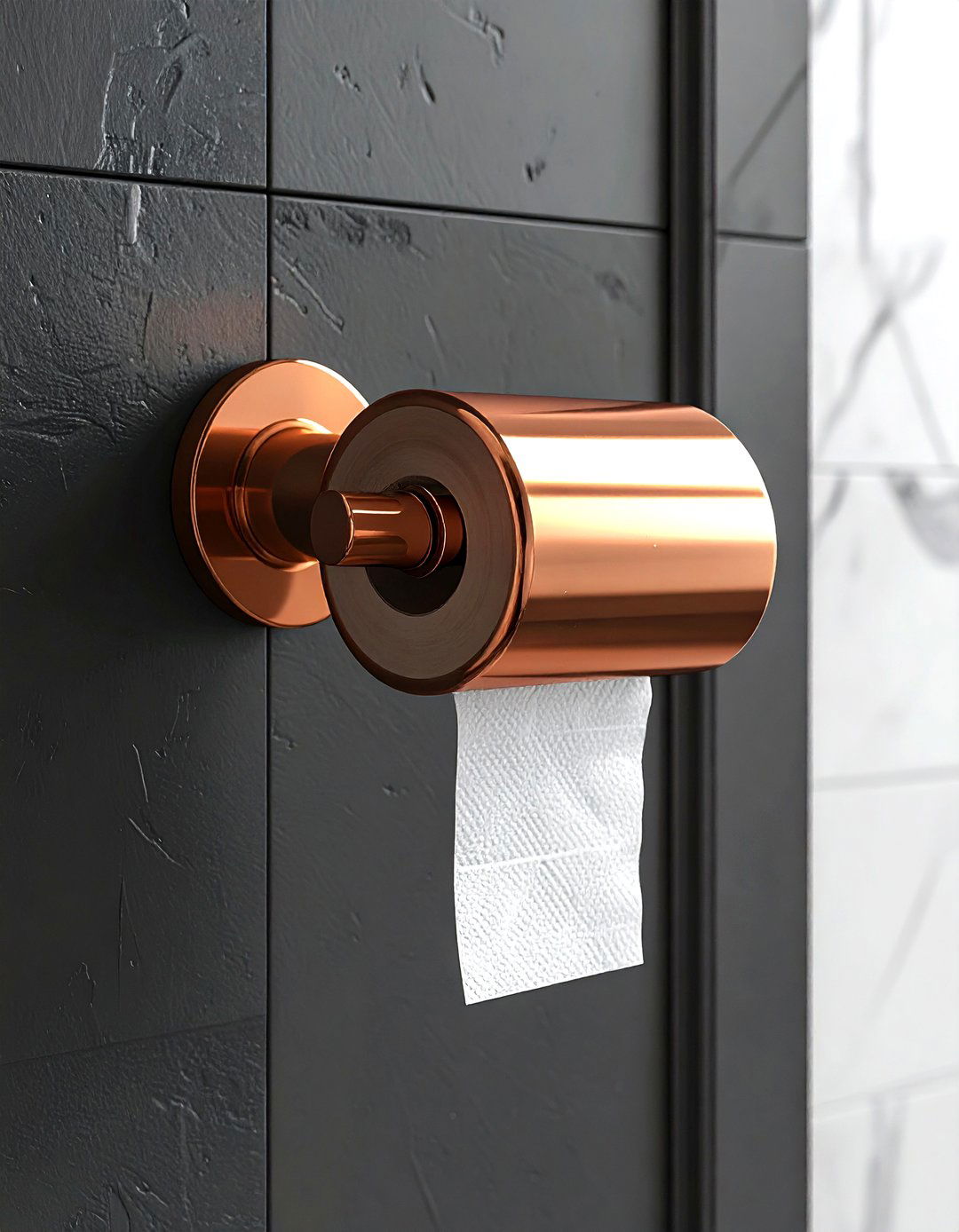 Copper Toilet Paper Holder - 30 toilet paper holder ideas