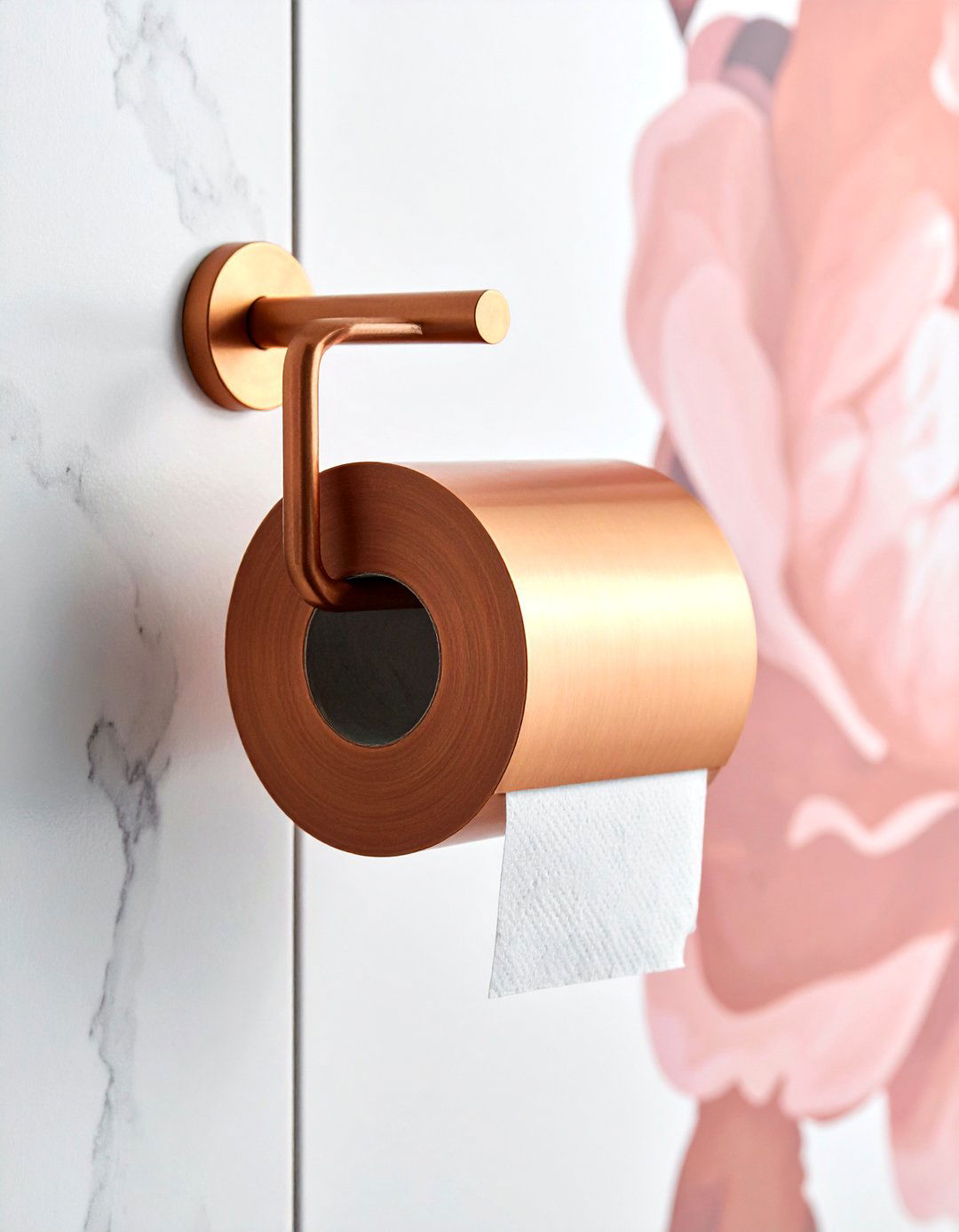 Copper Toilet Paper Holder - 30 copper bathroom ideas
