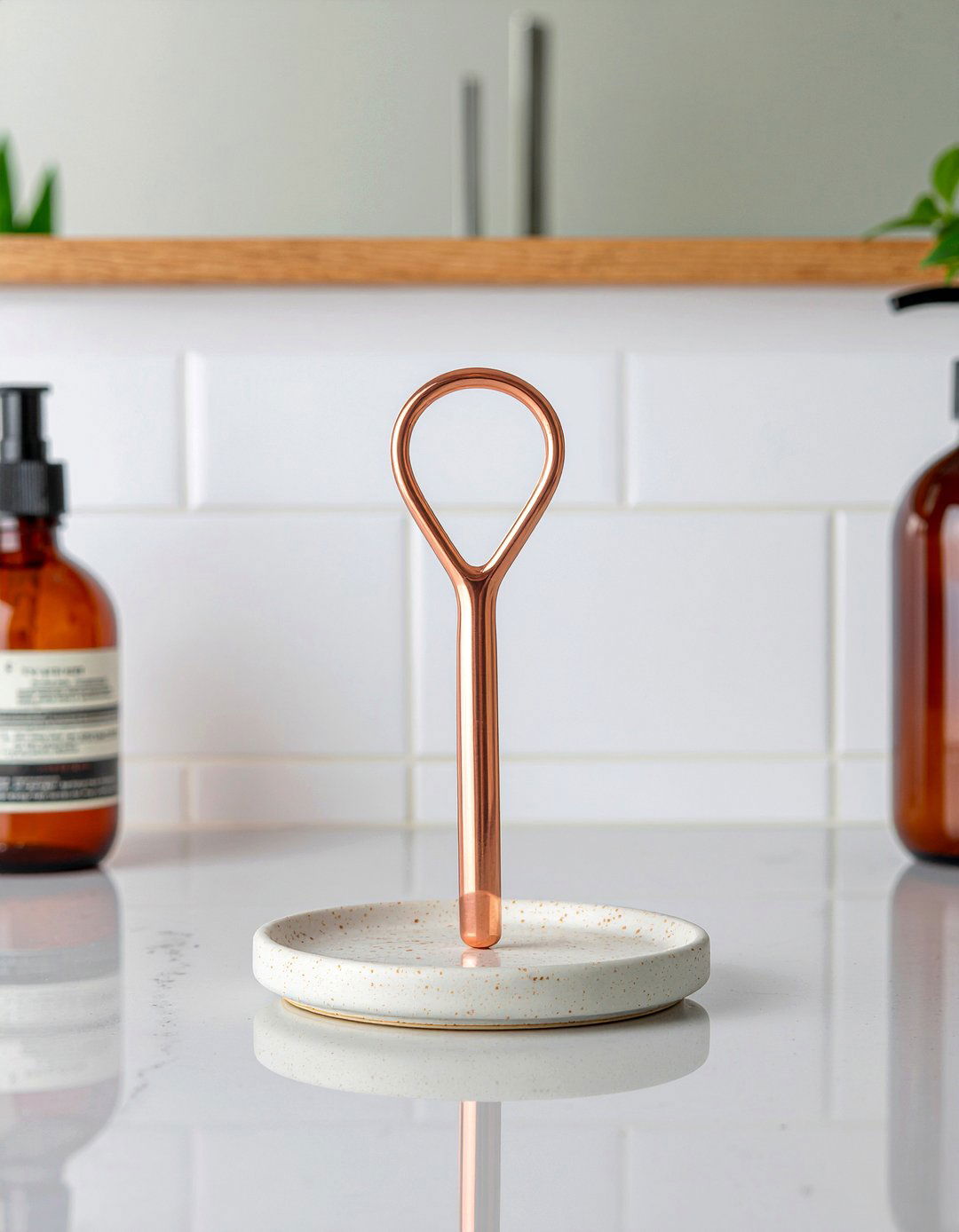 Copper Tongue Scraper - 30 natural bathroom product ideas