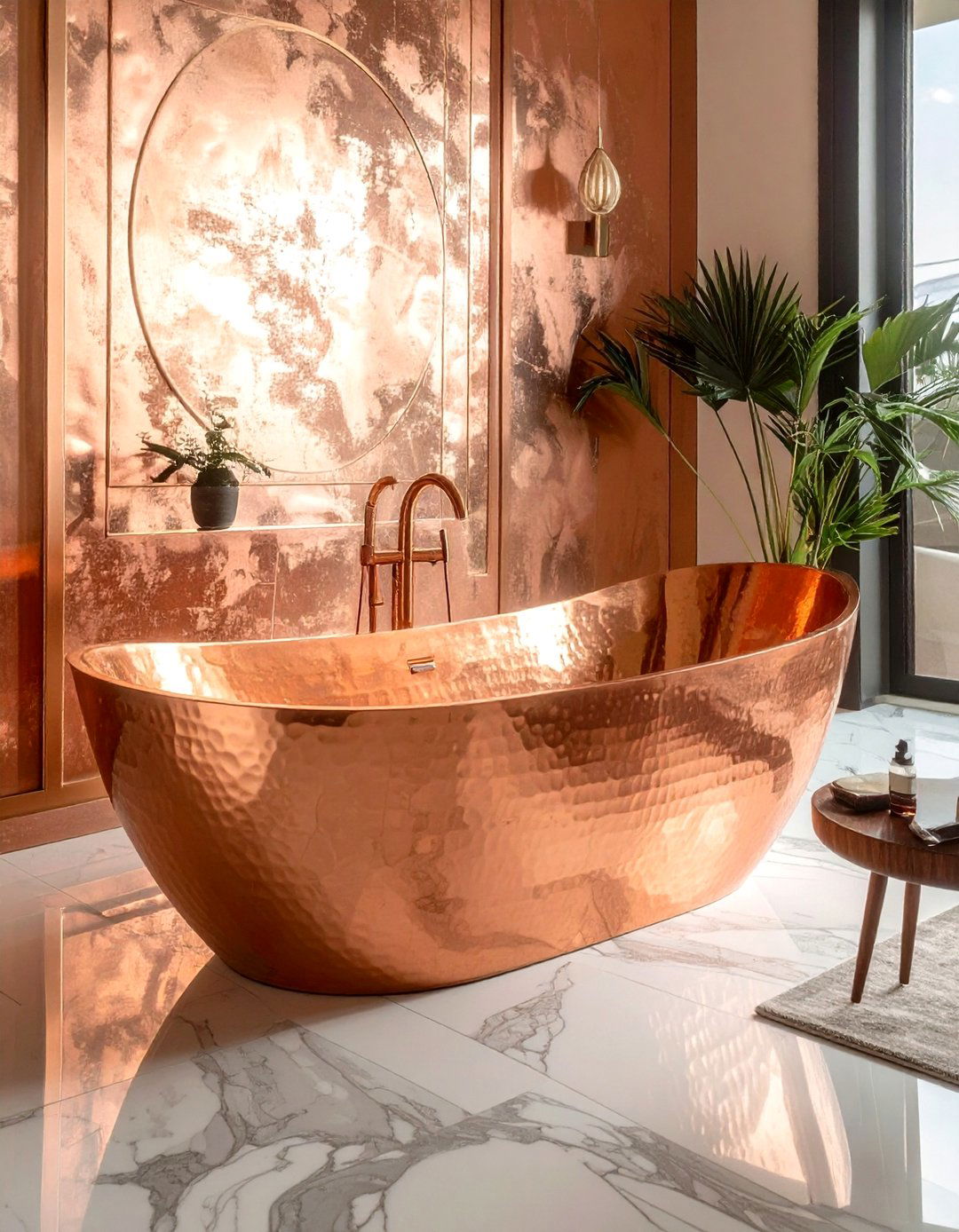 Copper Tub - 30 dreamy bathroom ideas