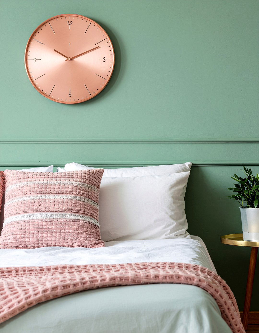 Copper Wall Clock - 30 bedroom wall clocks