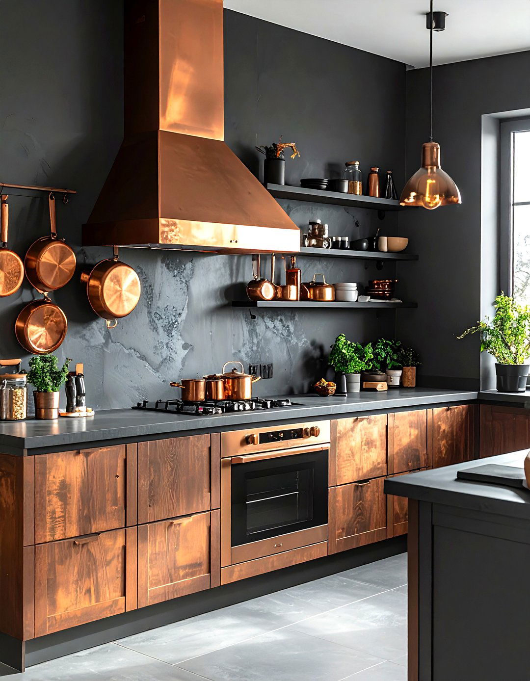 Copper Wall Lamp - 30 kitchen sconce ideas