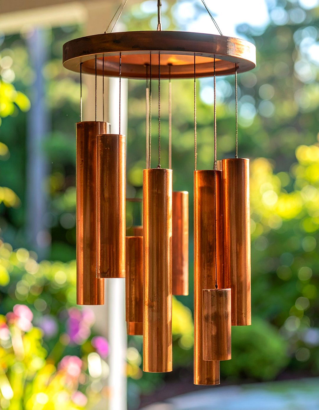 Copper Wind Chimes - 30 copper accent ideas