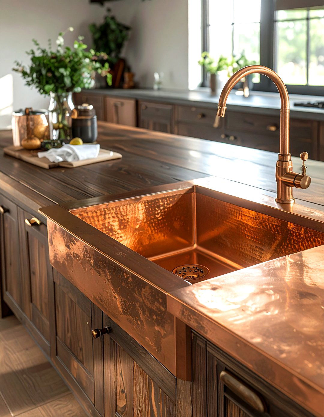 Copper Workstation Sink - 30 workstation sink kitchen ideas
