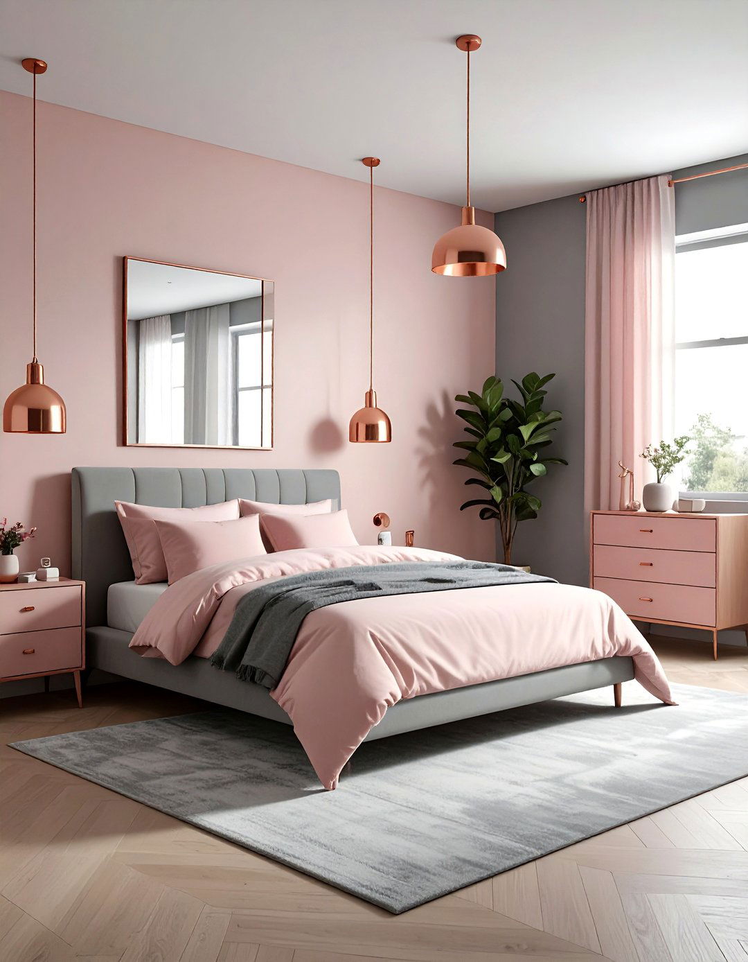 30 Pink Gray Bedroom Ideas for a Serene and Cozy Retreat