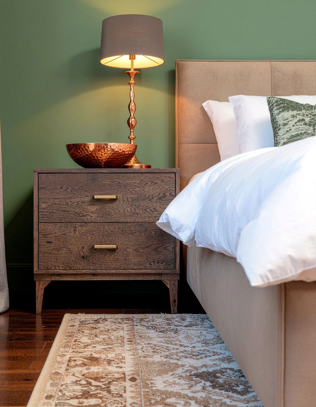 Copper bedroom accents - 30 earthy bedroom ideas