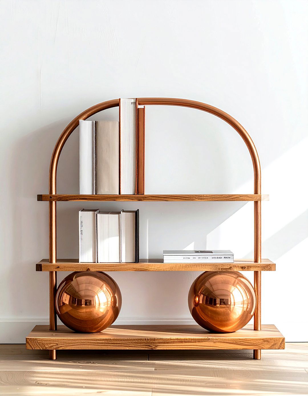 Copper bookend - 30 copper decor ideas