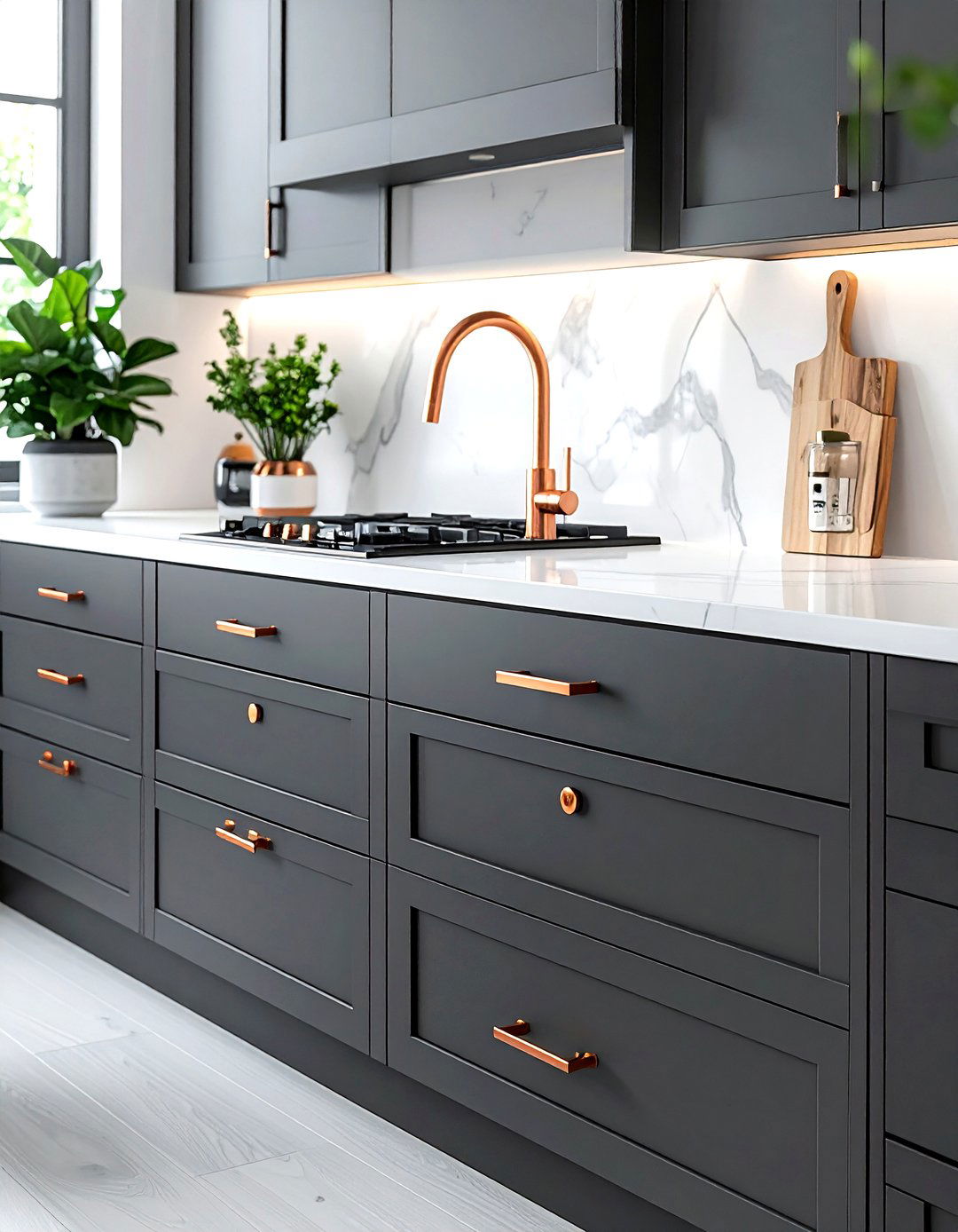 Copper cabinet hardware - 30 copper decor ideas