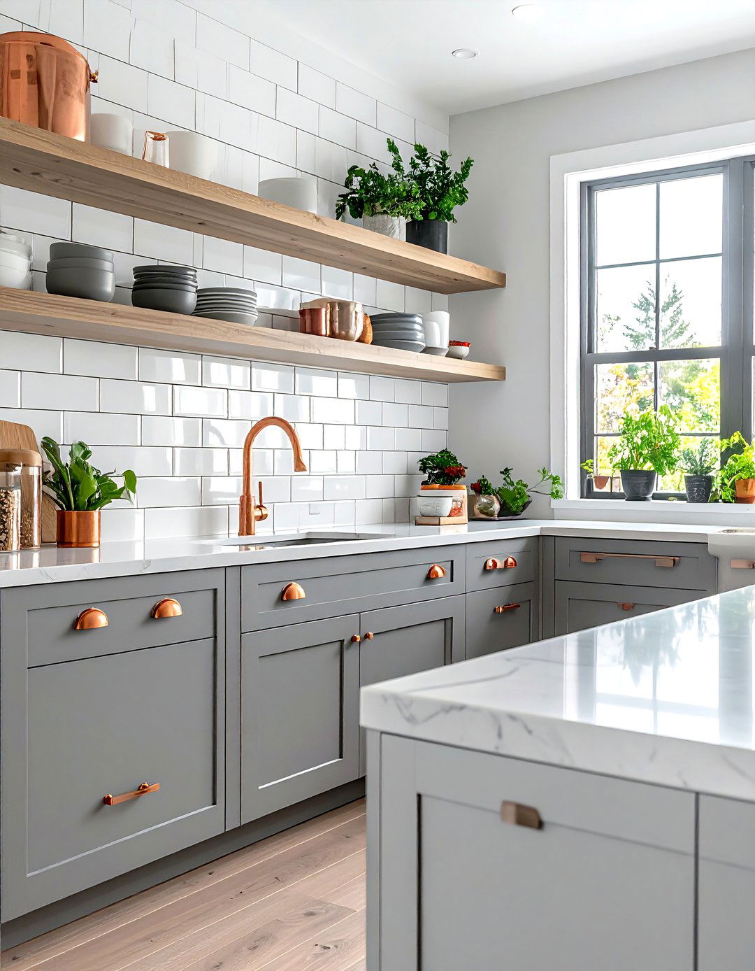 Copper cabinet hardware - 30 copper kitchen ideas