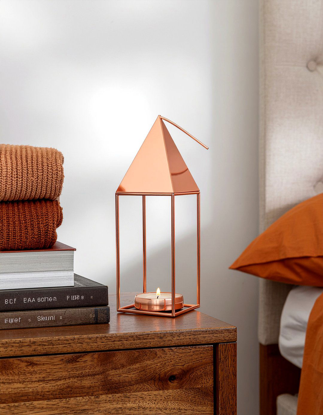 Copper candle lantern - 30 bedroom candle lanterns