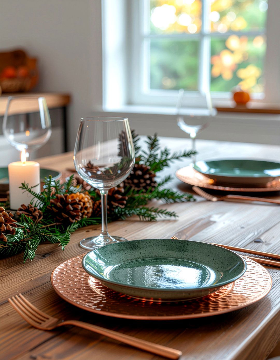 Copper charger plates - 30 charger plate dining ideas