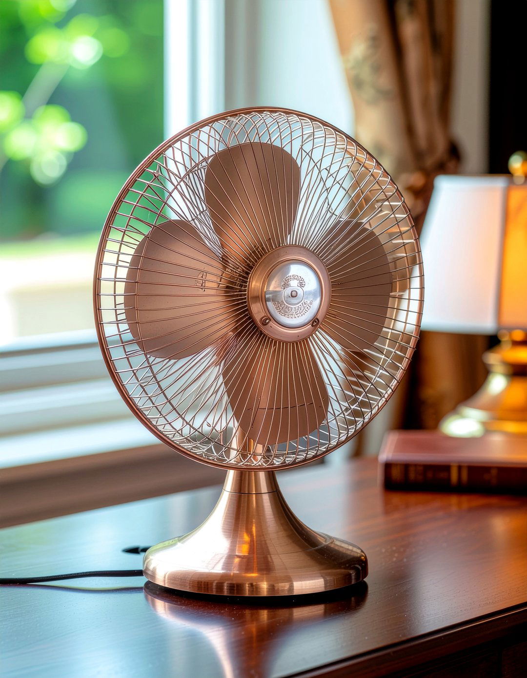 Copper finish desk fan - 30 bedroom desk fans