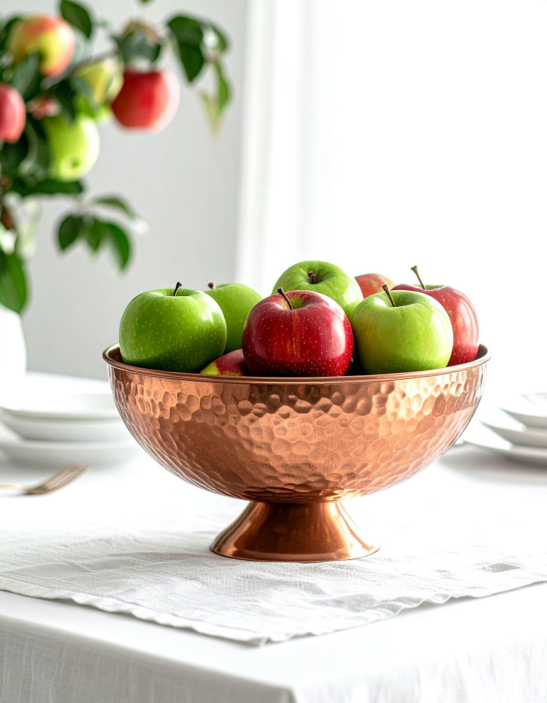 Copper fruit bowl - 30 copper decor ideas