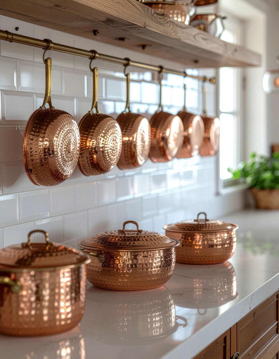 Copper kitchen accents - 30 kitchen decor ideas